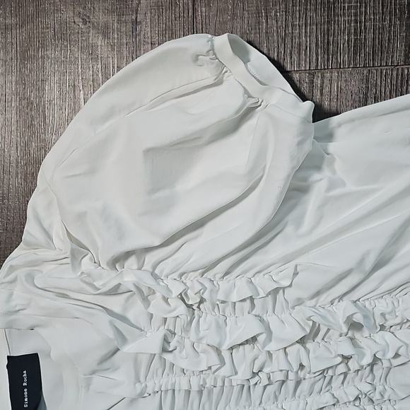 Simone Rocha - White Ruched Top - Picture 4 of 8